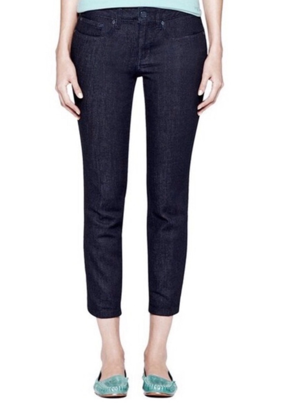 Tory Burch Cropped Skinny Jean Dark Wash 29